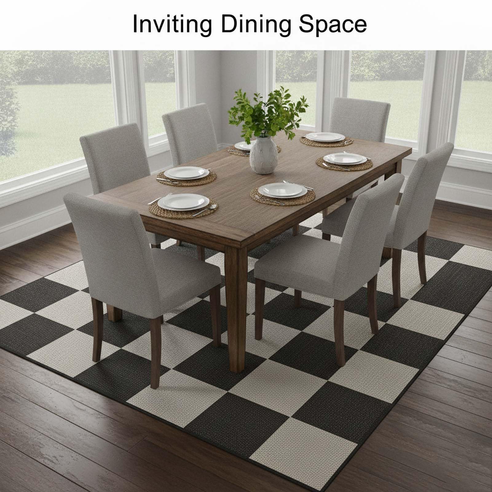 Tapis d'Extérieur, Grand Tapis en Velours Cristal avec sous-Couche Antidérapante, Moelleux et Léger, Tapis Facile à Nettoyer, pour Patio Jardin Terrasse Porche