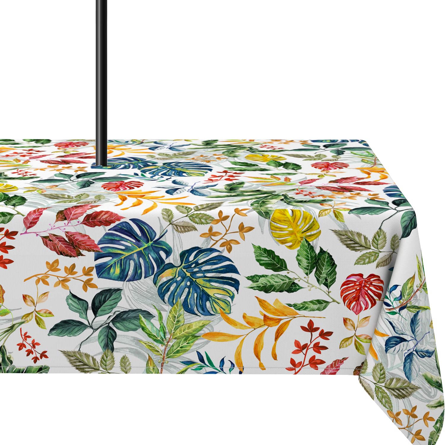 Yighty Outdoor Tablecloth with Umbrella Hole 60x120inch