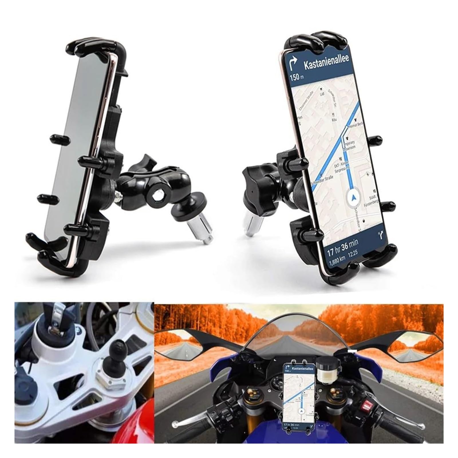 Supporto Per Telefono Cellulare Da Fissare Al Cannotto Di Sterzo Della Forcella, Per Navigatore Per Moto Per CBR 250RR 600RR 400R 600 F4I 500R