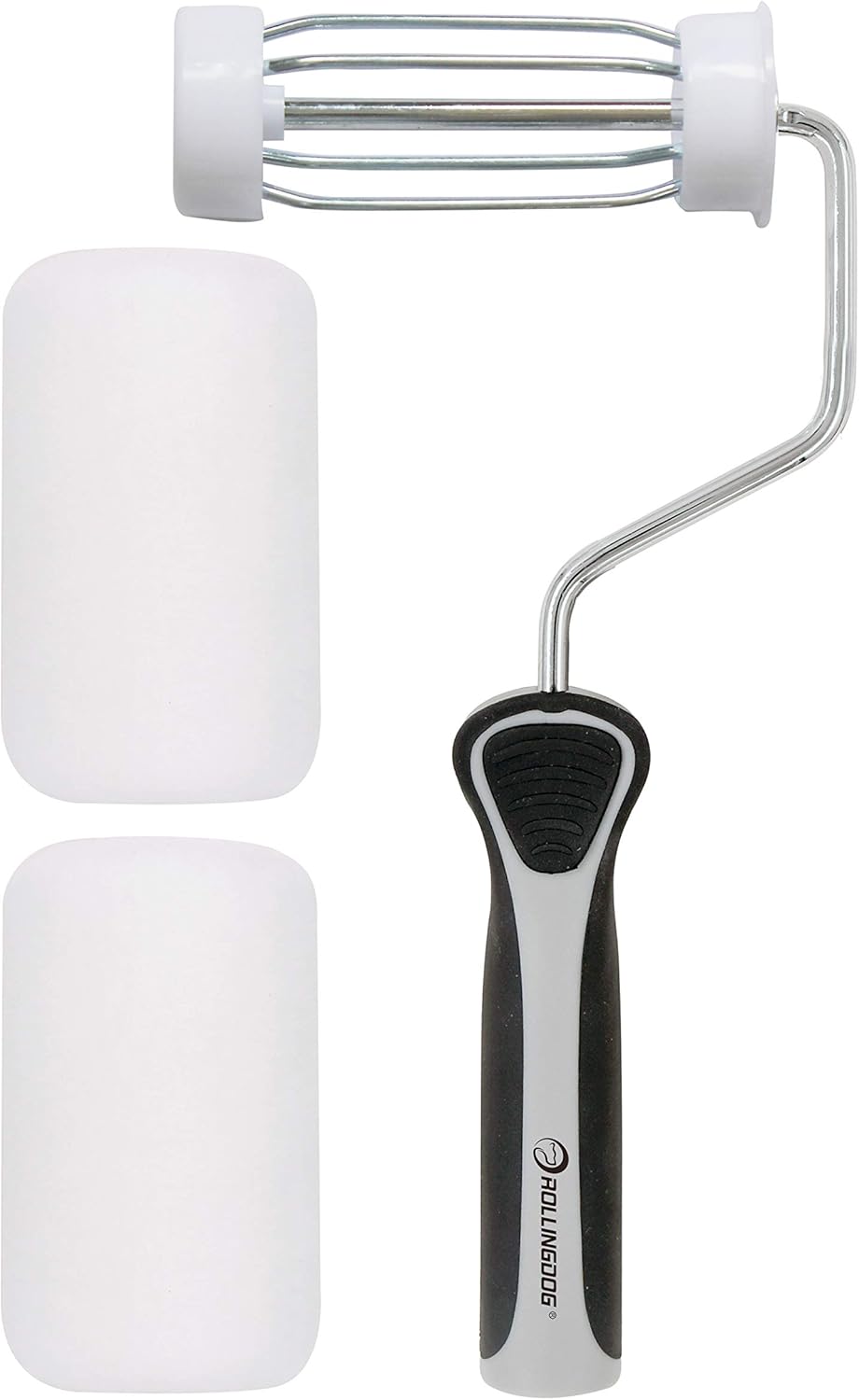 ROLLINGDOG 4 Inch Mini Roller 3/8" Nap Roller Covers,Small Paint