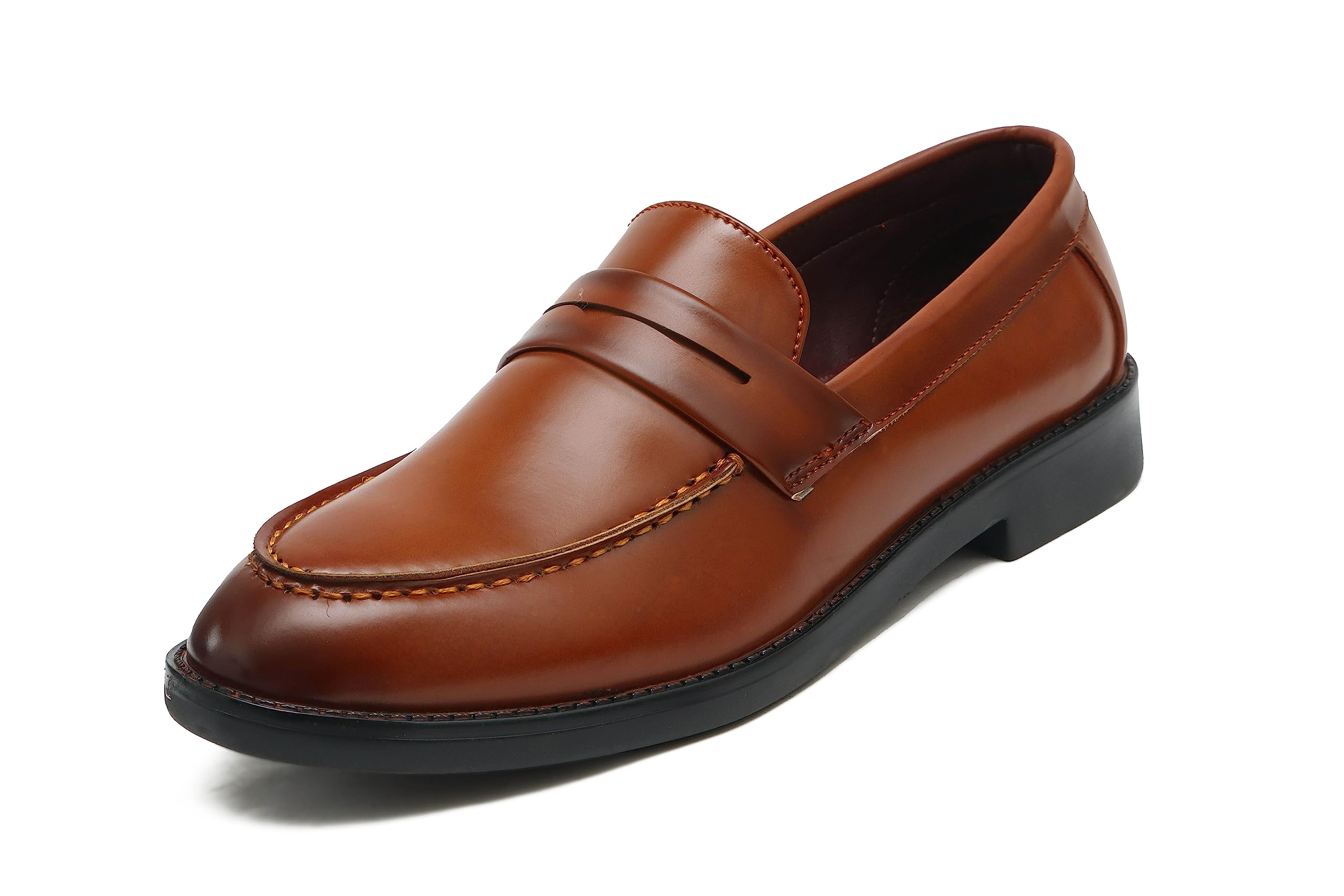 FLASHING SHOES Tan Synthetic Leather Formal Loafer for Men - 09 UK (B0BCQ3Z6G3) Amazon Price History, Amazon Price Tracker