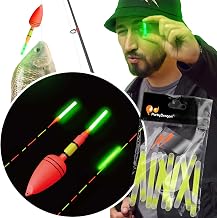 Glow Fever 100PCS (10 Packs) 4.5mm Fluorescent Fishing Glow Sticks, 100ft Visibility, 12H Ultra-Bright Glow, Waterproof & Non-Toxic for Bobbers, Rod Tips, Night Fishing