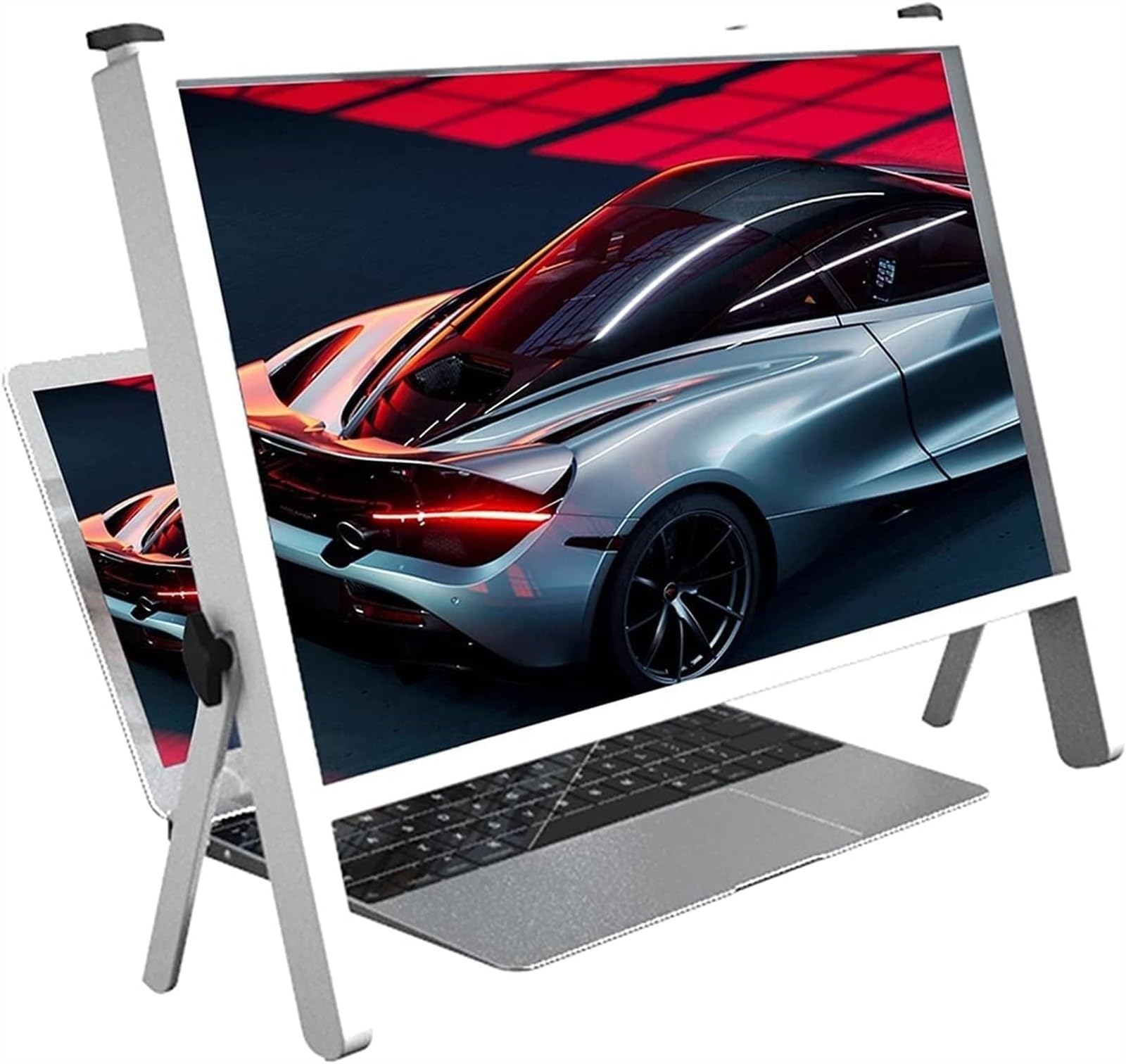 Loupe d'écran d'ordinateur portable 21 pouces avec support de moniteur réglable 3D