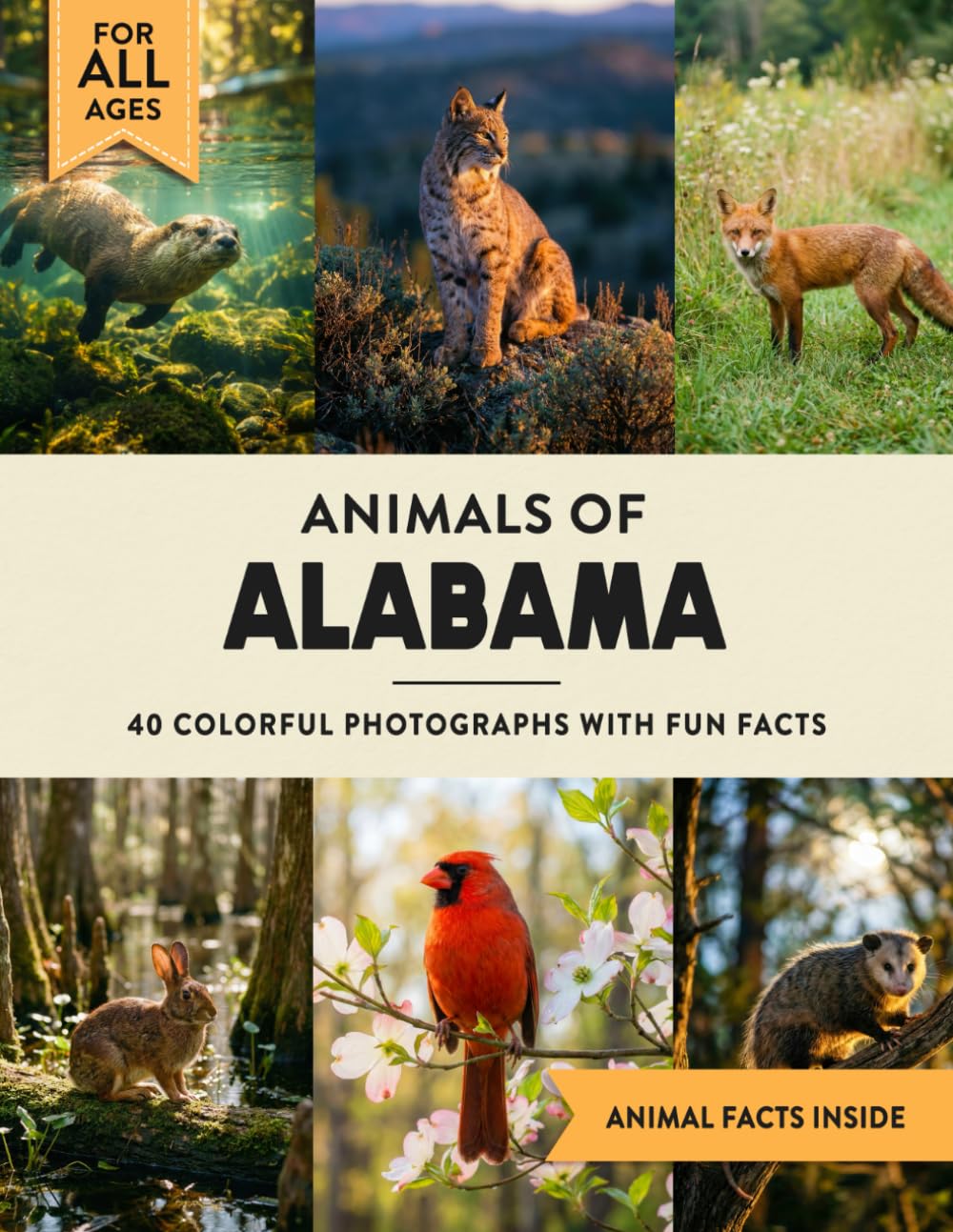 Animals of Alabama: Learn All About Yellowhammer State Wildlife in a Fun Fact Picture Book for Kids and Adults