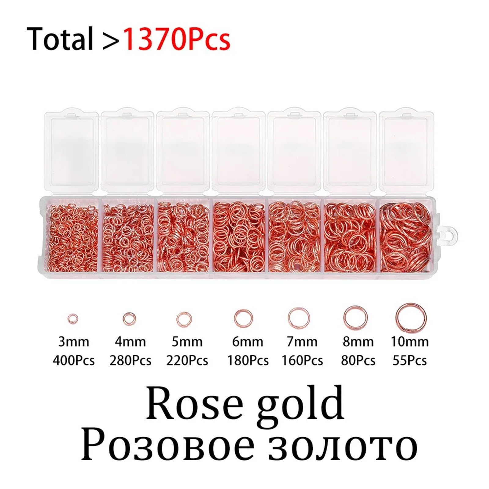 10 Box Mixed Metall Jump Ringe Split Connectors Schmuck Machen Set for DIY Kits Finden Zubehör Liefert