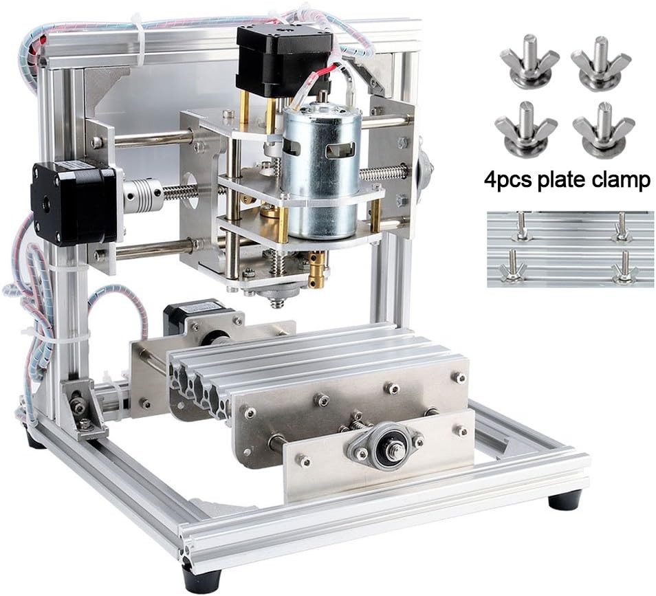 DIY CNC Router Kits 1310 GRBL Control 3 Axis Plastic Acrylic PCB PVC Wood Carving Milling Engraving Machine, XYZ Working Area 130x100x40mm CNC Router Machine By Beauty Star