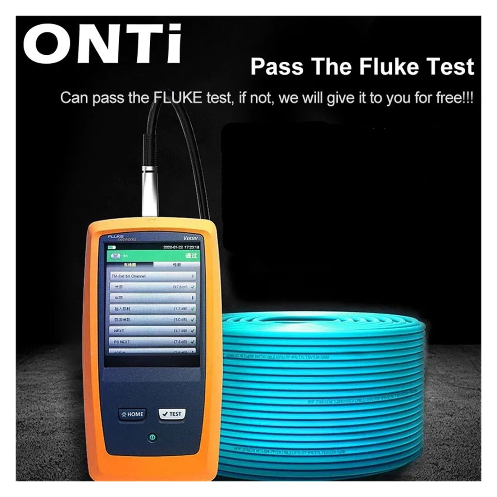 Câble réseau CAT7 S/FTP 23AWG 4PR LSZH 10Gbps 600MHz, Double Blindage en cuivre sans oxygène LSZH Prend en Charge Le câble Ethernet FTTH (Color : CAT7 Network Cable, Size : 20m)