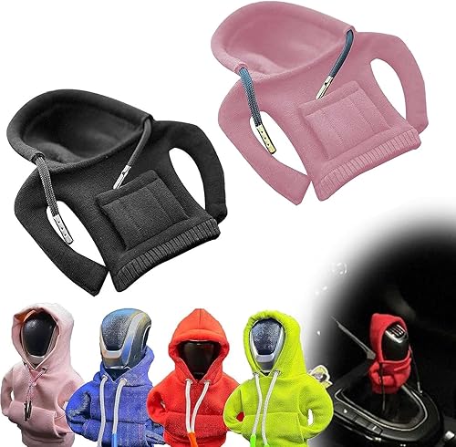 Sudadera con capucha para palanca de cambios de automóvil, divertida funda para palanca de cambios de automóvil, sudadera con capucha para palanca