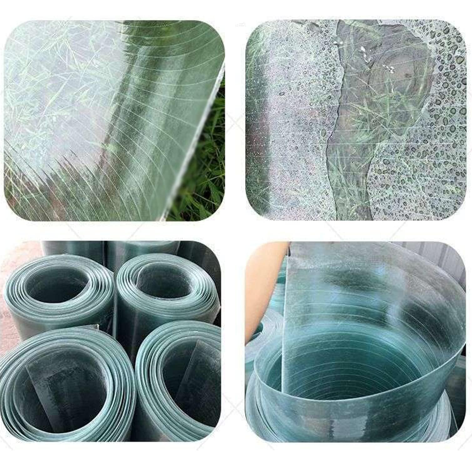 Polycarbonat-Dachplatten, Polycarbonatplatten Glasfaserplatten,leicht zu biegen und zu schneiden,Gewächshausdachabdeckung for Gartenarbeit,Wintergarten,Hühnerstall,2,2mm, 0,5/0,6/0,7/0,8/0,9m(0.8x7m)
