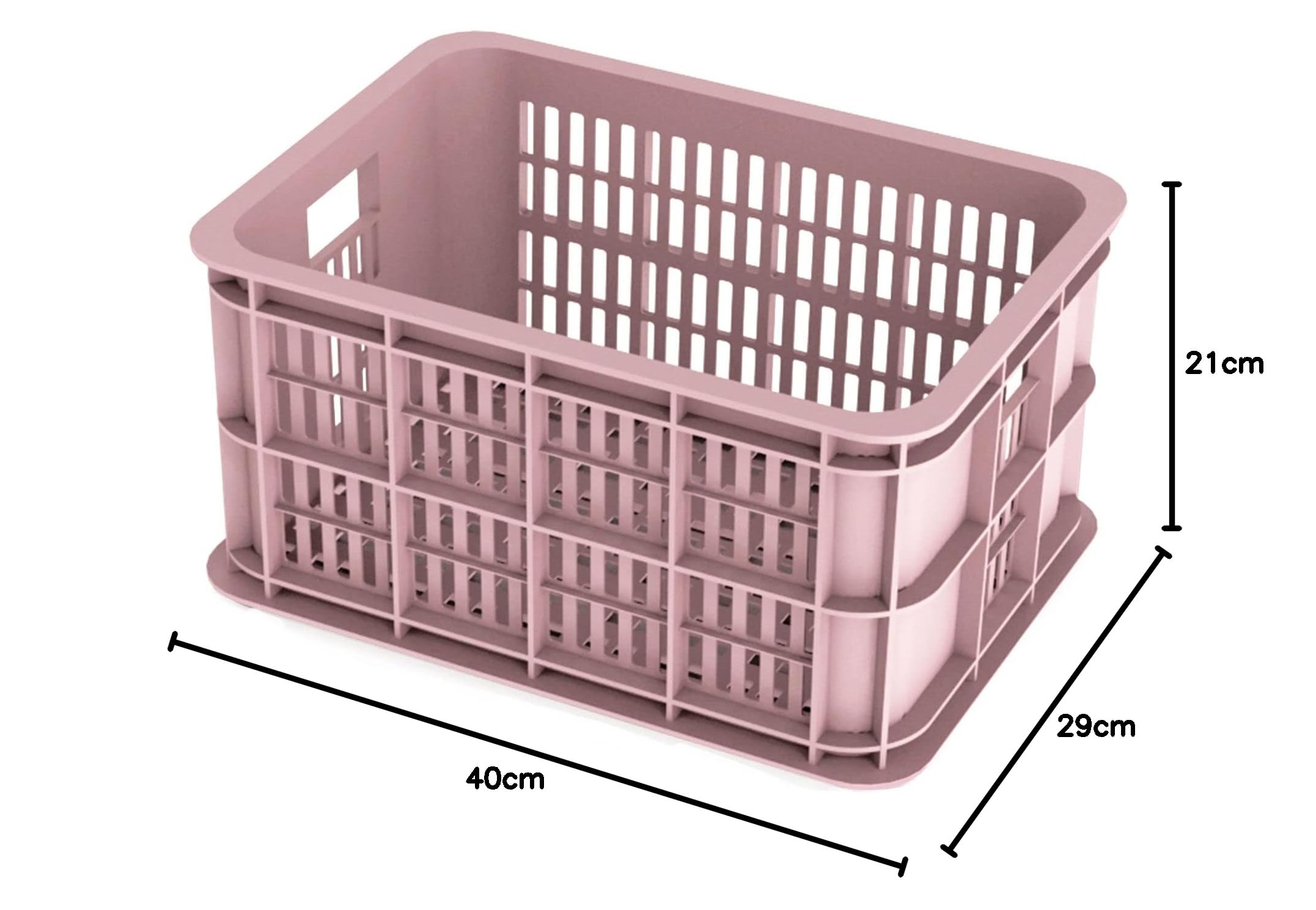 Basil B.V. Crate Fahrradkaste Rosa 29x39.5x21cm