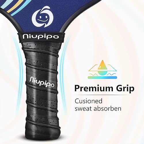 Miniatura 4 de niupipo Pickleball Paddles Set of 24, USAPA Approved Lightweight Pickleball Rackets, Durable Fiberglass Surface with Polypropylene Honeycomb Core,