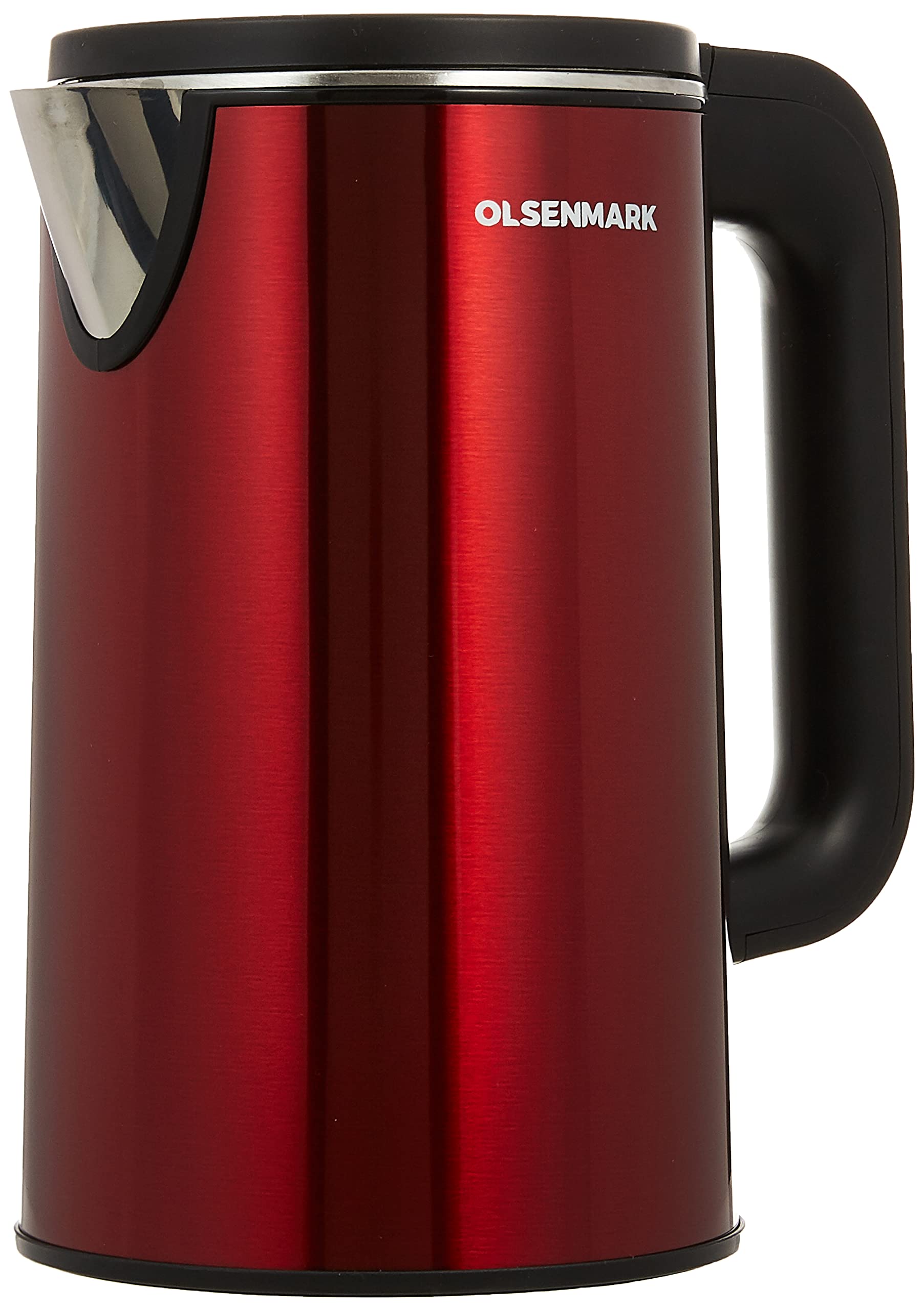 Olsenmark Electric Kettle, Double Wall Cool Touch Body, Omk2483 1.8L Stainless Steel Seamless Inner Kettle Auto-Shut Off, Boil Dry Protection 360 Degree Rotational Base Kettle, Multi Color