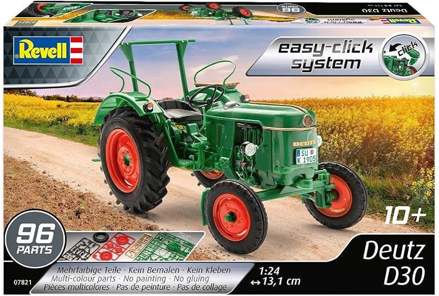 Amazon | ドイツレベル 1/24 Deutz D30 トラクター 色分け済み