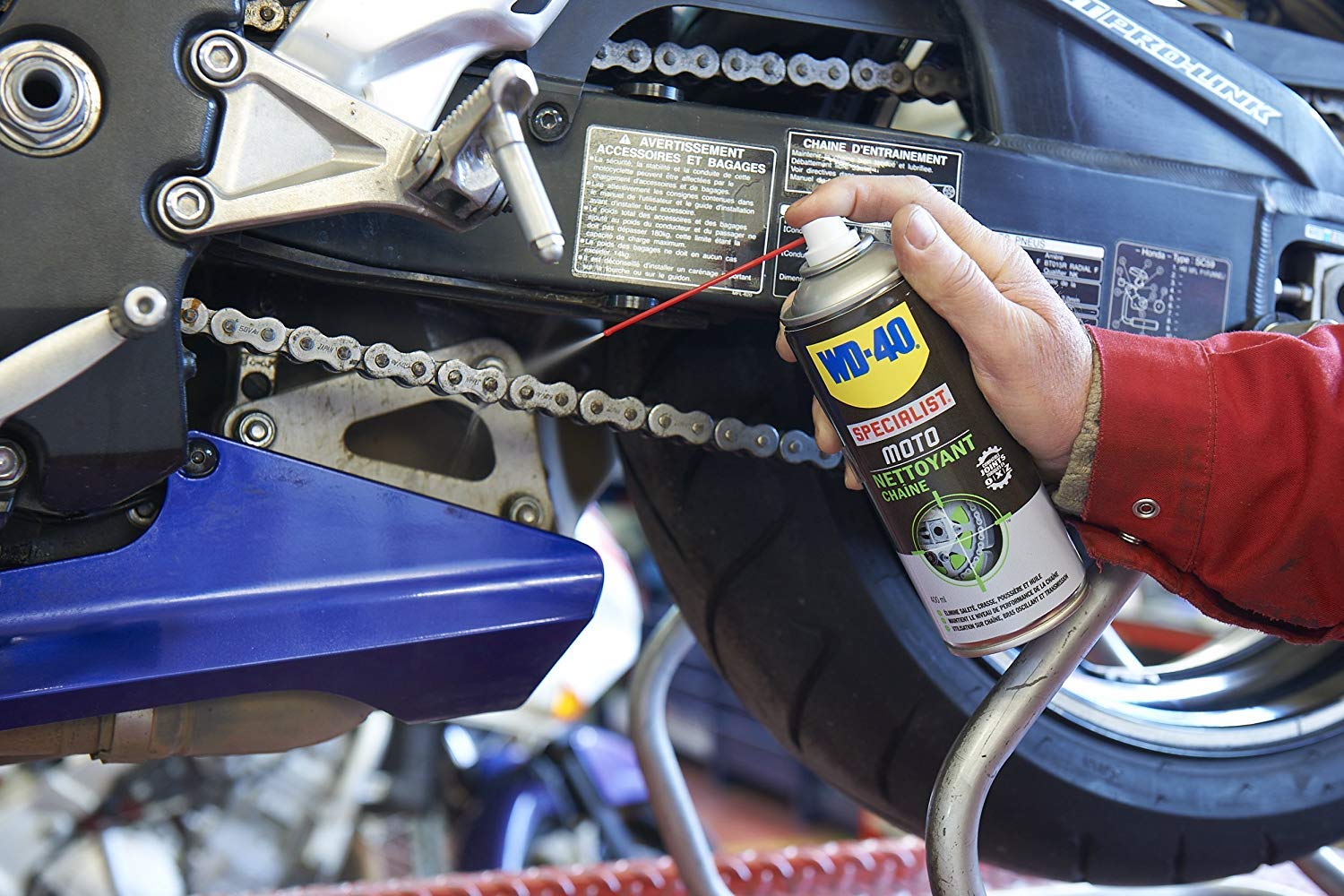 WD-40 - Limpia Cadenas Specialist Motorbike 400 ml (Caja de 6 uds)
