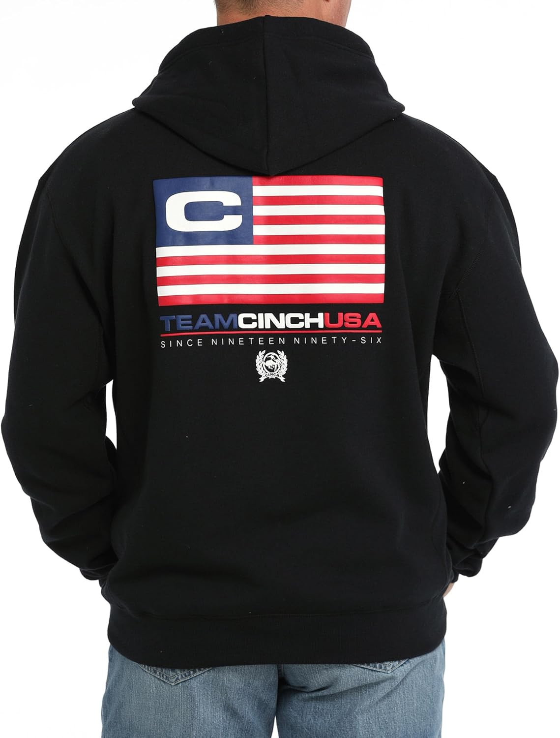 Cinch Men's Flag Black Hoodie Black S