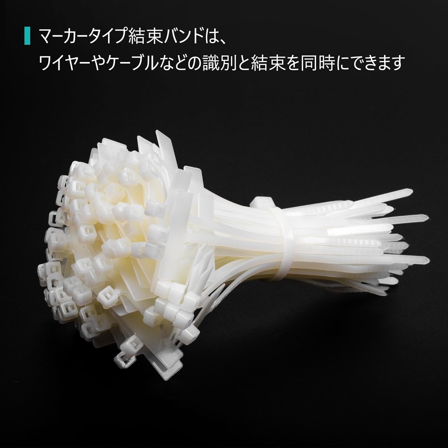 Panduit PLM2M-C Marker Cable Tie, Wrap, Miniature, Nylon 6.6, 8-Inch Length, Natural (100-Pack)