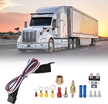 Amazon.co.jp: 電動ファンリレーキット、電気冷却ラジエーターファン