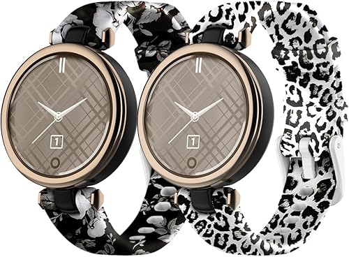 Miniatura 2 de Correas de silicona de repuesto compatibles con Garmin Lily, para mujeres y niñas, edición deportiva clásica, para Garmin Lily SmartWatch, correas