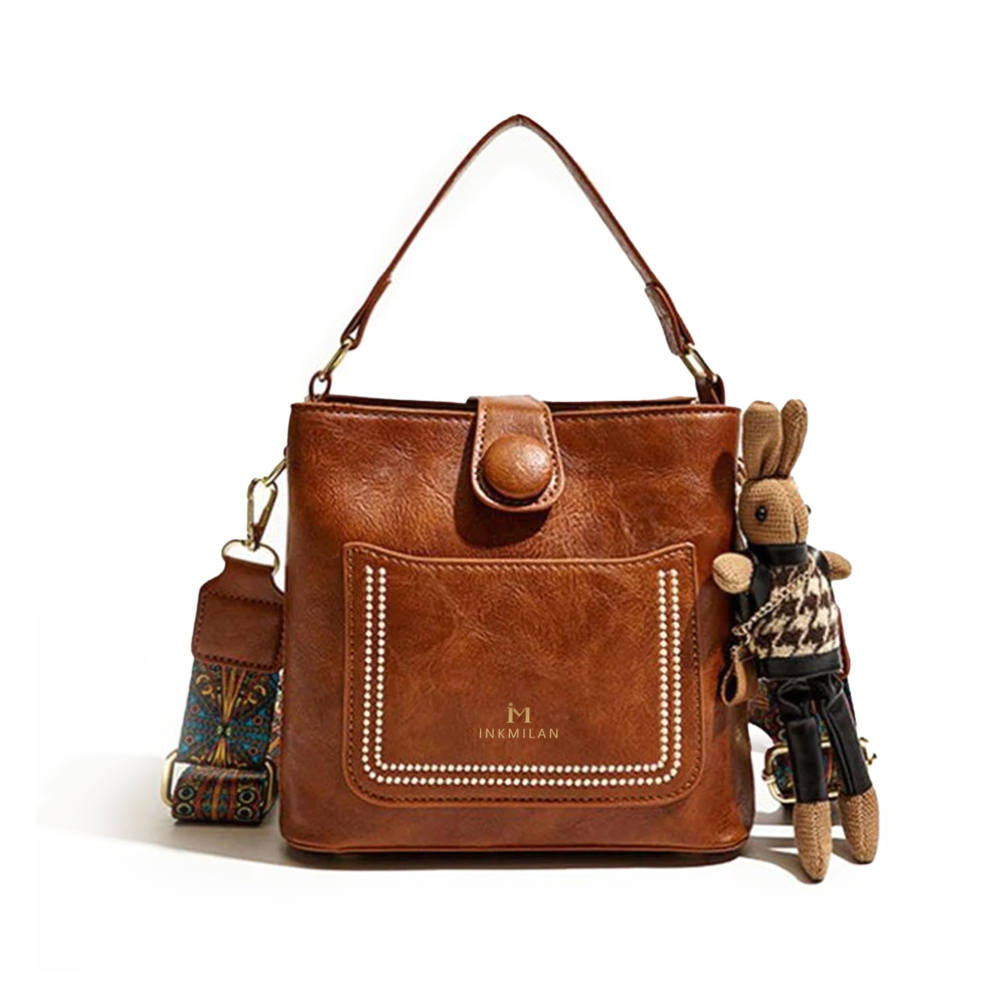 INKMILAN Vegan Leather Crossbody Bag For Women Sling Shoulder Bag With Adjustable Strap Leather Purses Small Handbags Wallet Purse For Women Perfect Handbag & Women Purse (Brown) (B0DCNZBQTY) Amazon Price History, Amazon Price Tracker