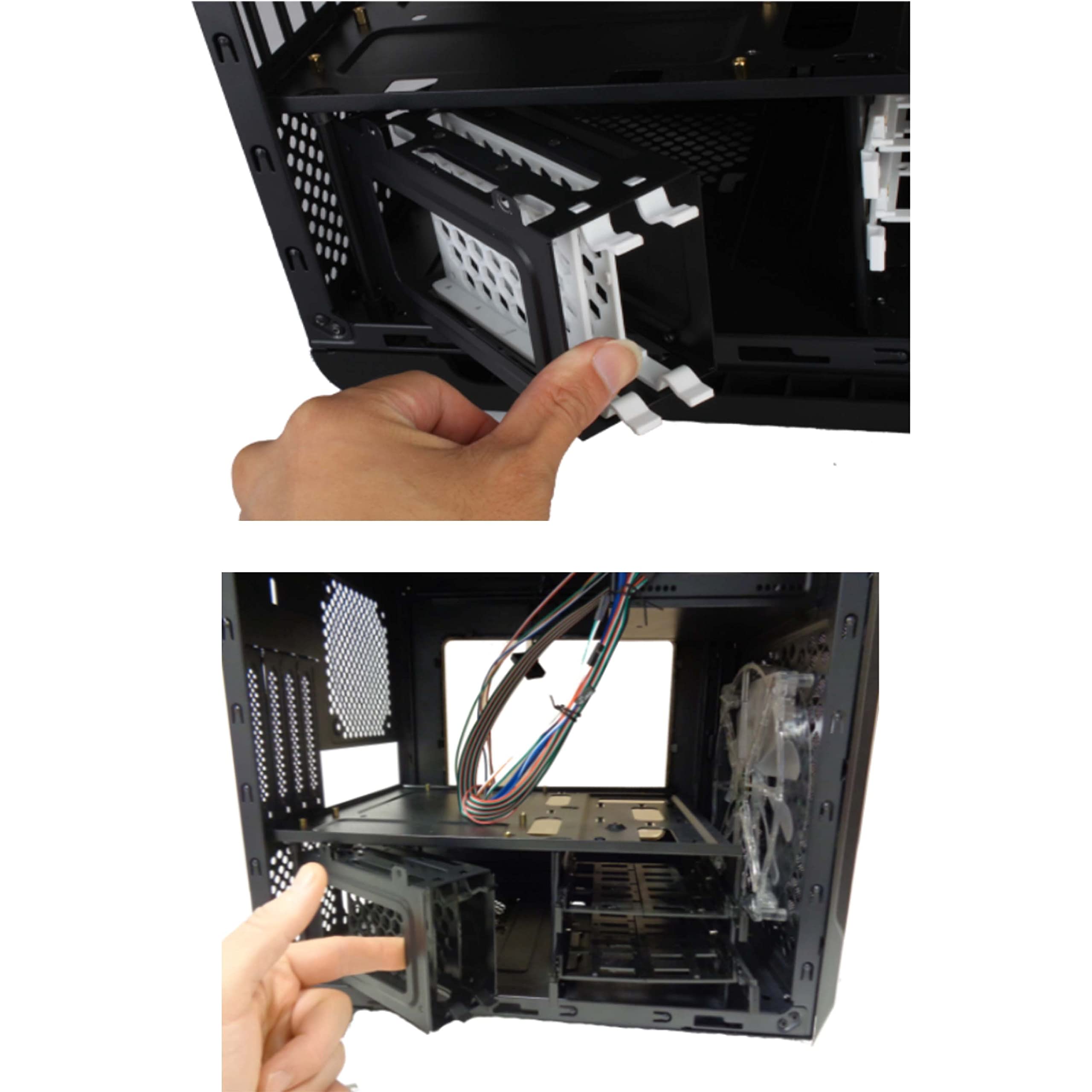 Simpletek – Mini Case Gaming RGB Gaming con Ventilador Frontal y Superior Verde | ATX MICRO-ATX MINI ITX