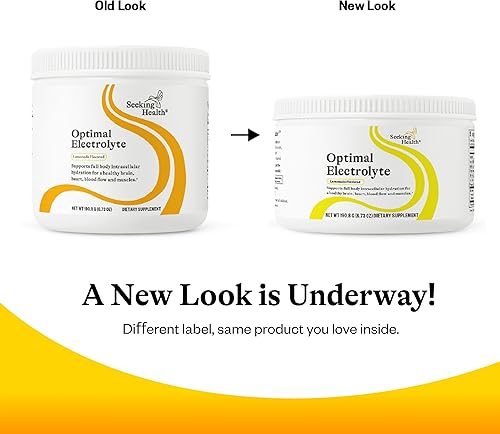 Miniatura 8 de Seeking Health Optimal Electrolyte - Suplemento en polvo de electrolitos con magnesio, sodio y potasio para soporte de electrolitos, sabor natural a