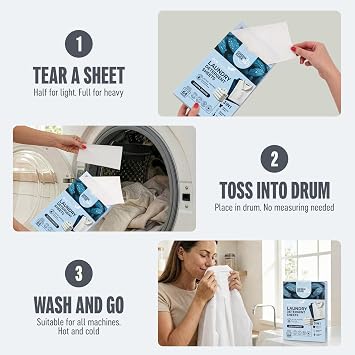 Laundry Detergent Sheets | Washing Strips | Up to 64 Loads