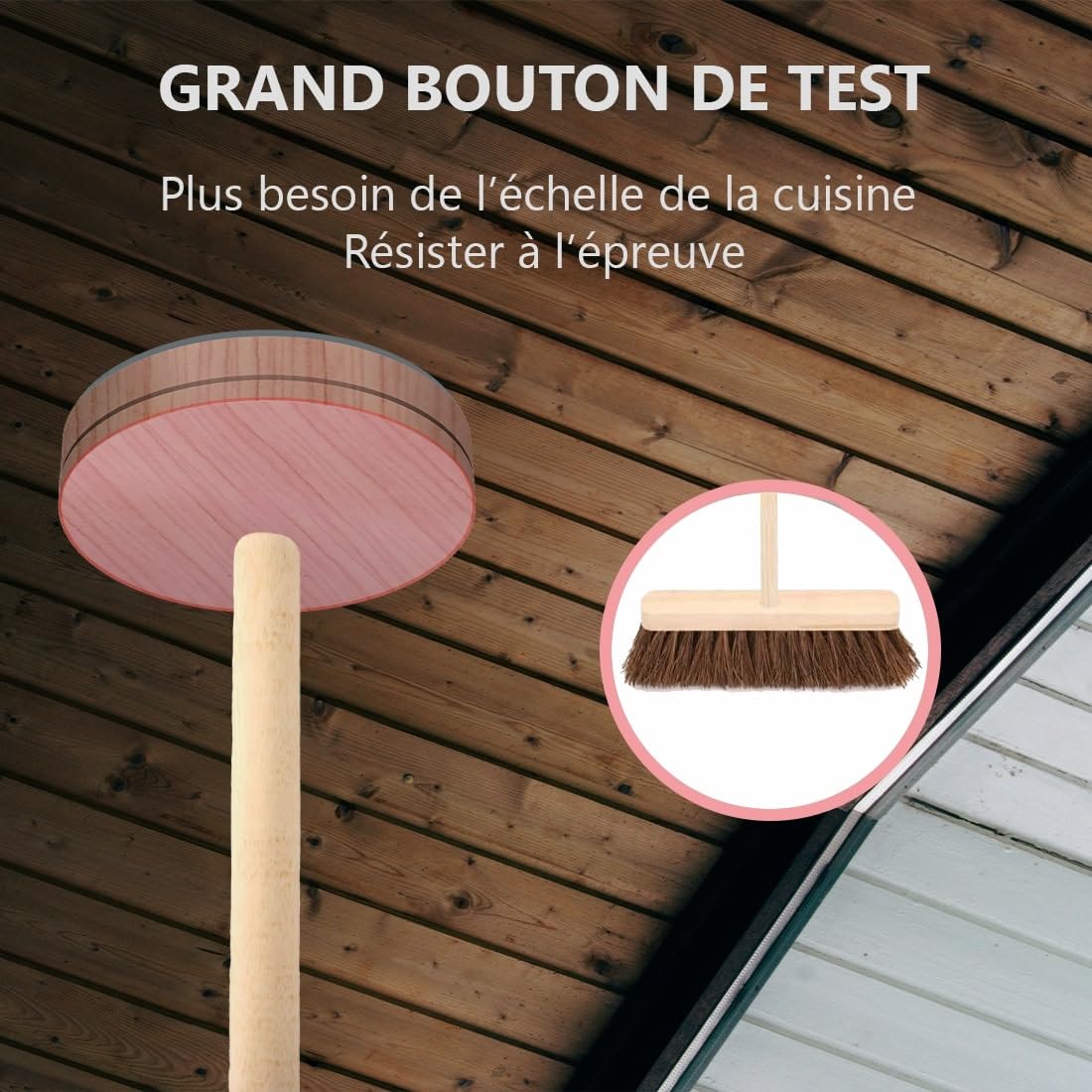 Détecteur de fumée ELRO FS4610H | Le Détecteur de Fumée Le Plus Fin du Monde | Aspect Bois | Batterie 10 Ans | Conforme à la Norme européenne EN14604 | Blanc | 1 pièce