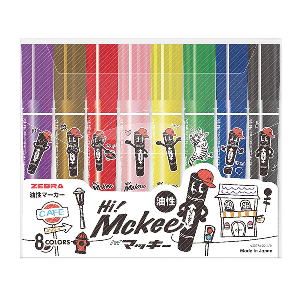 Amazon | ゼブラ 油性マーカー ハイマッキー 限定 Hi! Mckee デザイン