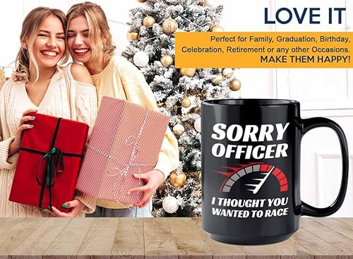 Miniatura 6 de Taza de café Racer de 15 onzas, color negro, con texto en inglés "Wanted To Racer" - Fuel Speed Racer Car Guys Circuit Automotriz Racing Boy Regalos