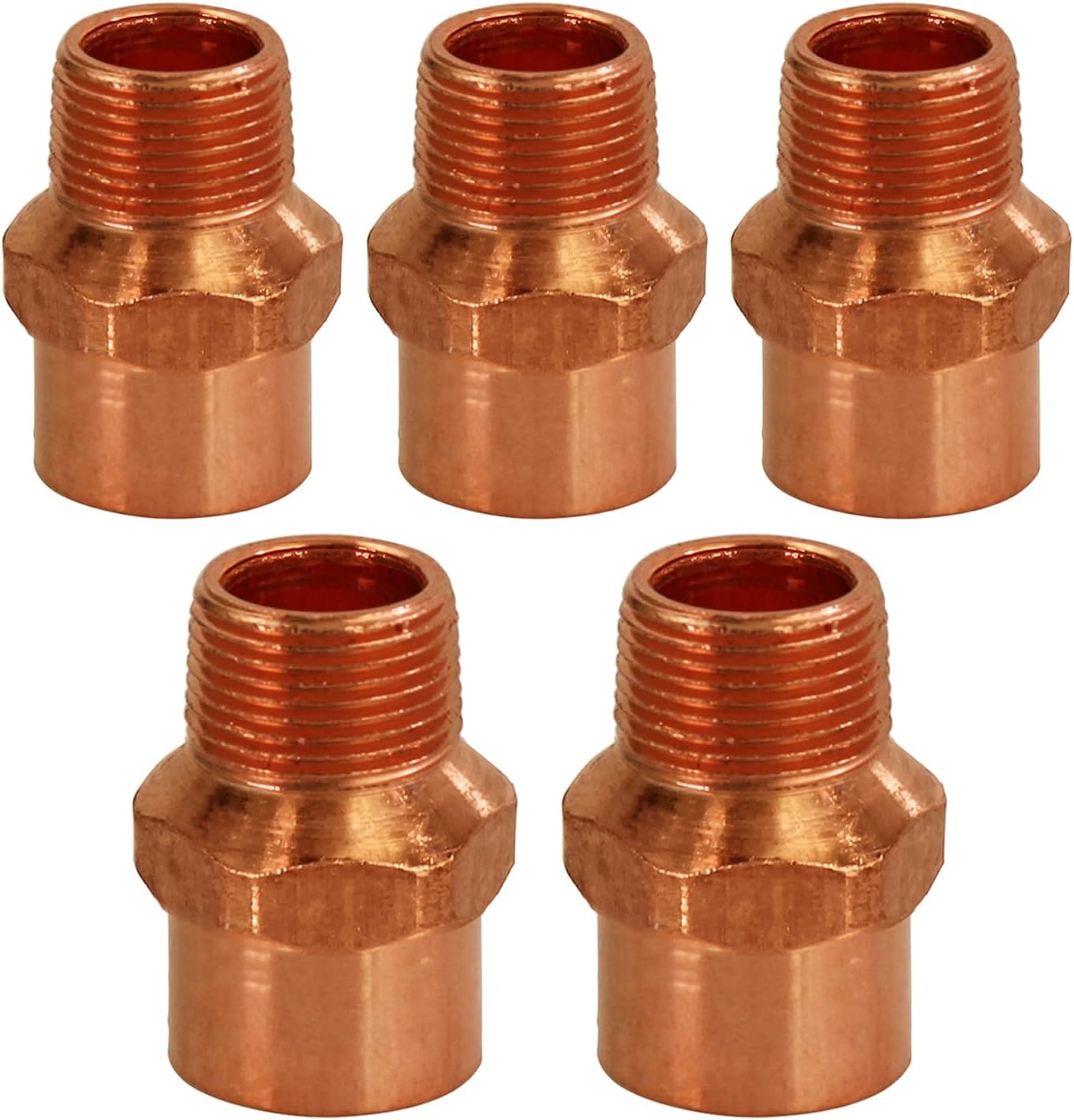 Supply Giant DDNA1001 Male Adapter Fitting with C X M Connections, 1 X 3/4, Copper