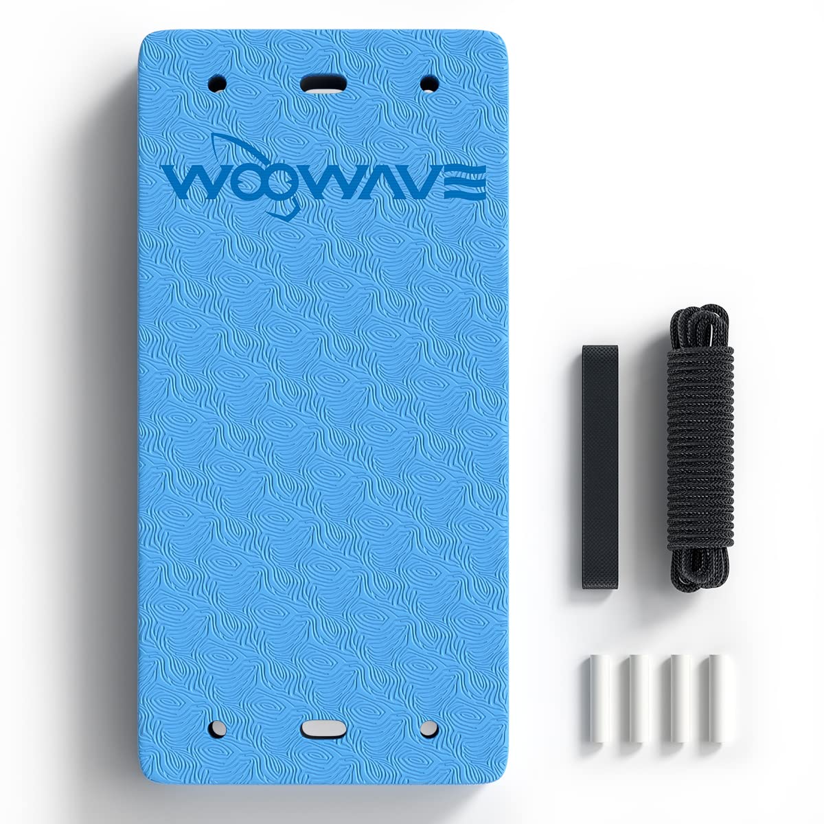 WOOWAVE Flat Fender Prevent Scratches for Yacht Motorboat Boat Bumper, 3 Layer EVA Boat Fender with Rope (3 Size, Blue/Gray to Choose)
