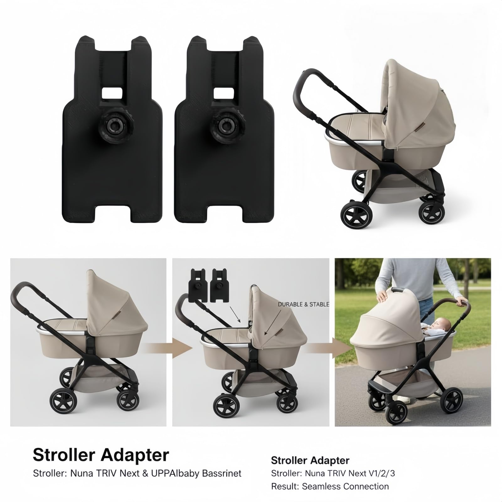 Amazon.com : Stroller Adapter Compatible with Nuna TRIV Next/SWIV