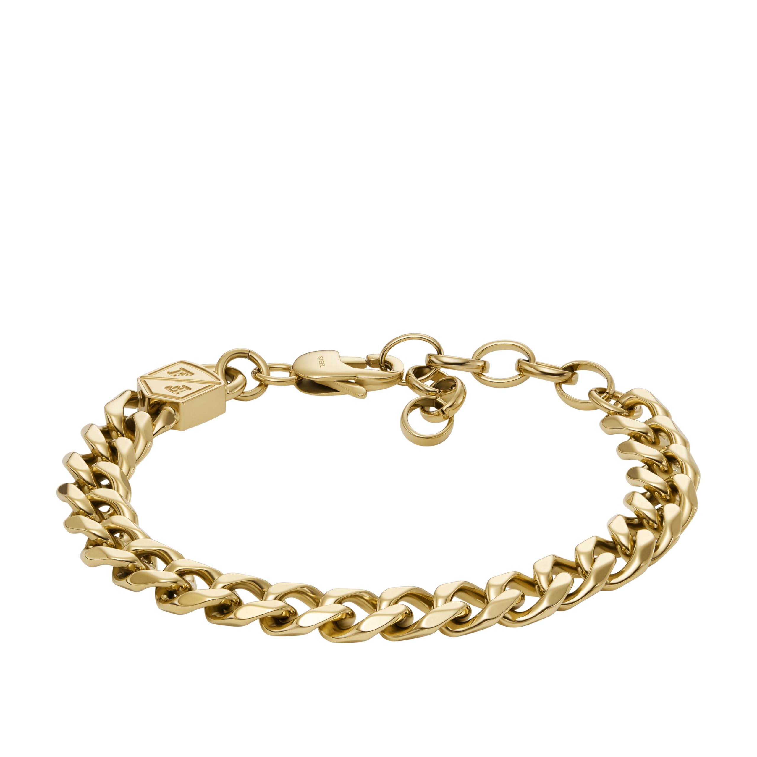 Fossil Men's Drew Stainless Steel ID Bracelet