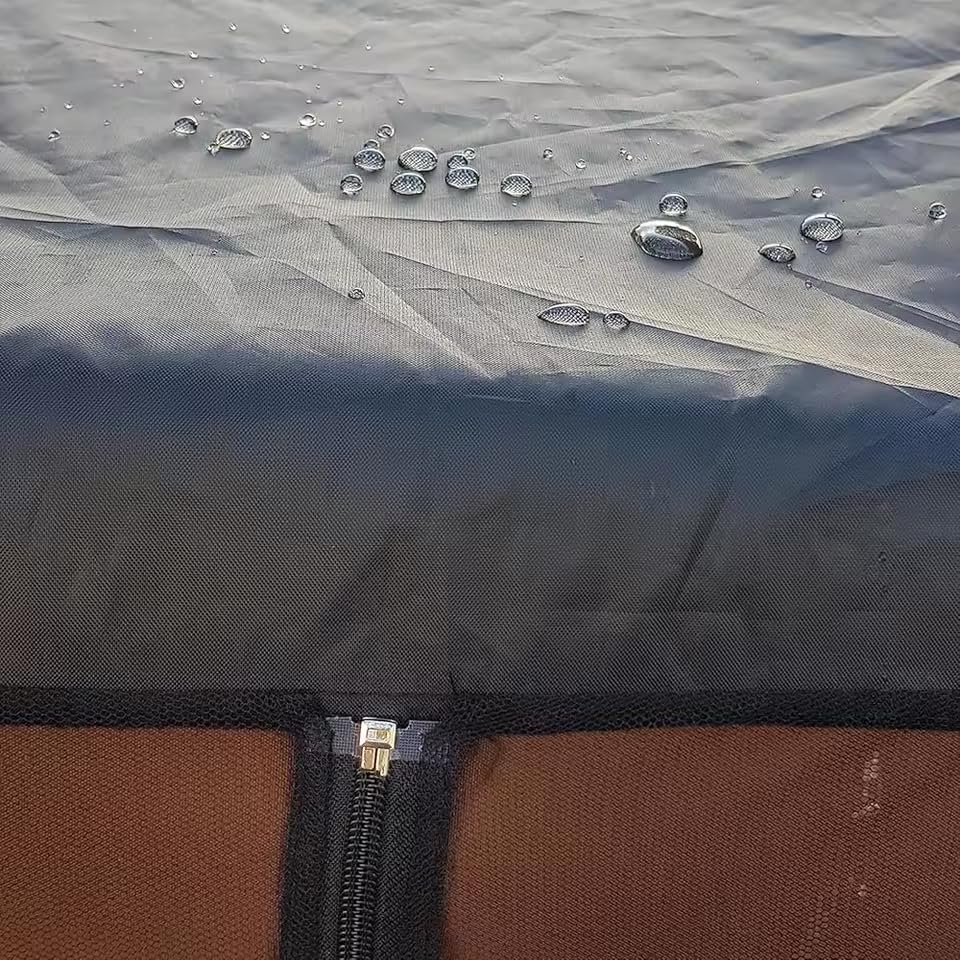 Mosquitero Impermeable Lixada con Cremallera para Cubrir Sillas Columpio en el Exterior 4