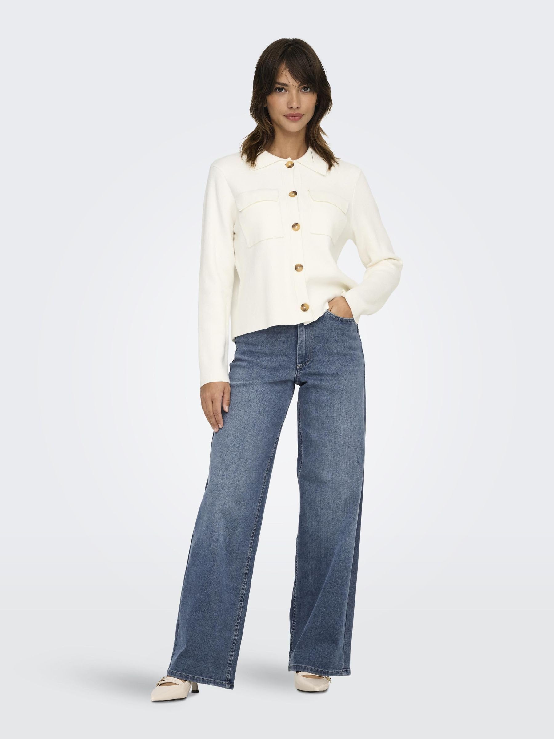 Only - Onlmadison Blush HW Wide DNM Tai853 Noos, Onlmadison Blush HW Wide DNM Tai853 Noos Donna