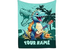 Custom Dinosaur Throw Blanket for Boys Girls: Ultimate Cozy Comfort for Dinosaur Enthusiasts