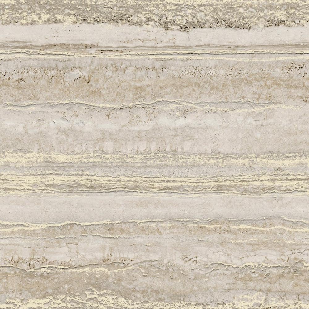 Strata Natural Marble Stone Wallpaper - Modern Contemporary Shimmer Metallic Effect - Trendy Feature Wall