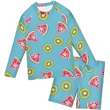 Toddler Swimsuit Boy Boys Rash Guard Set UPF 50+ Bathing Suits with Swim Trunks, 2 Piece