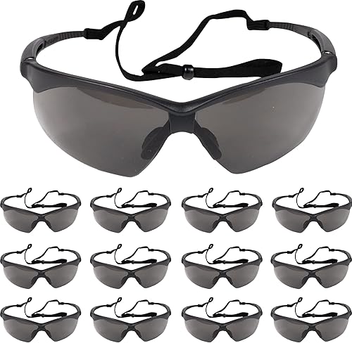 ATERET Gafas protectoras de seguridad de policarbonato, transparente