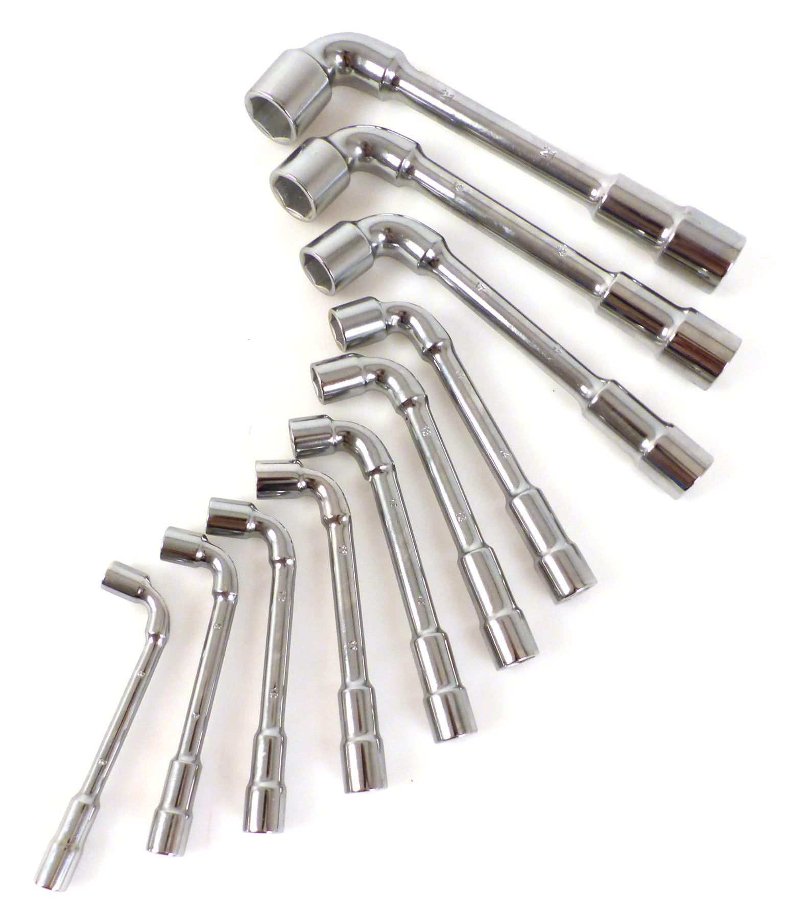 10 clés à Pipe débouchées 8 à 21mm