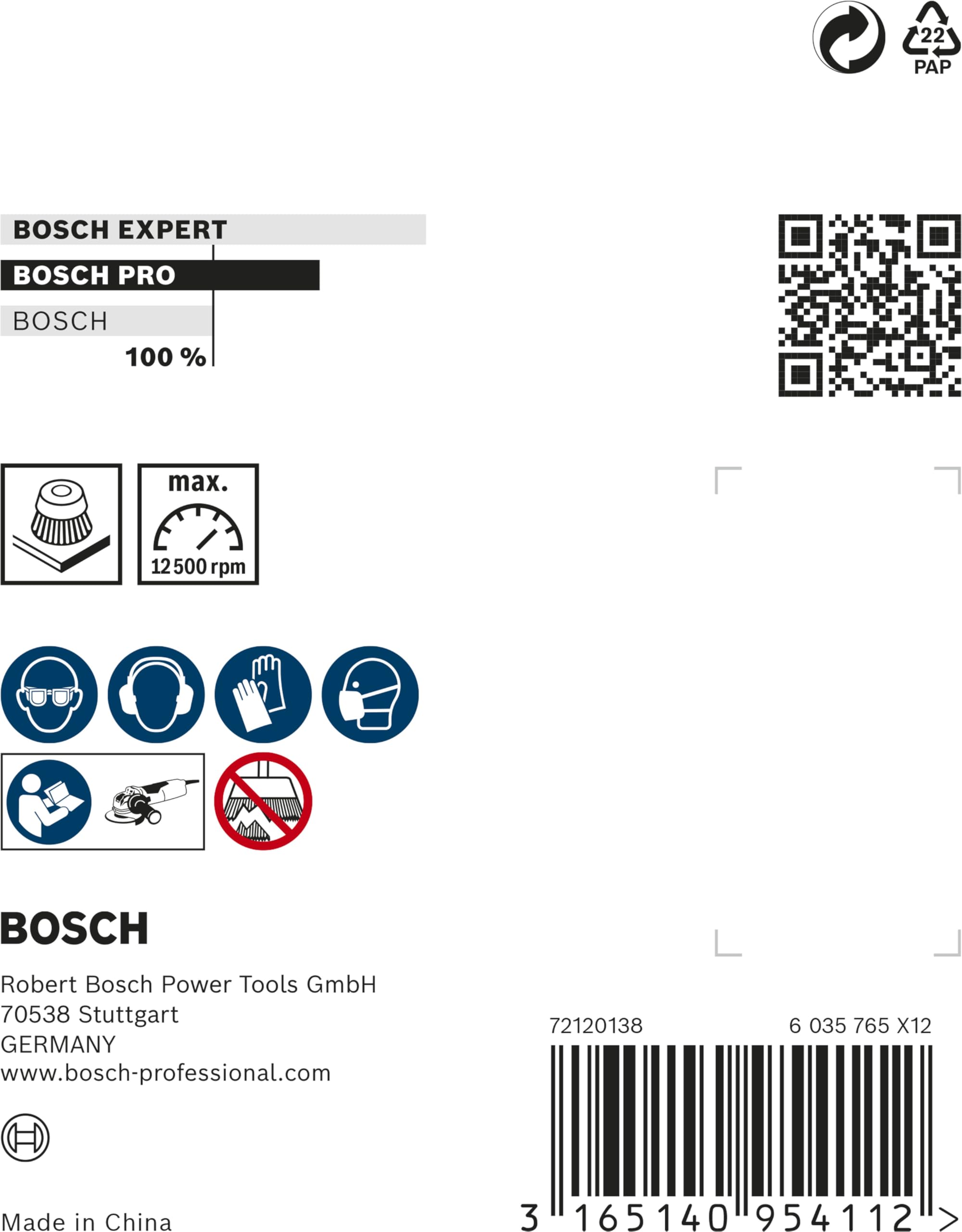 Bosch Accessories Szczotka garnkowa z systemem X-LOCK, falista, 75, stalowa 75 mm, 0,3 mm, X-LOCK