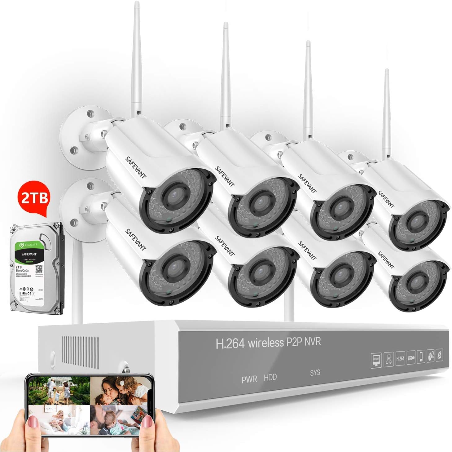 8CH 1080P Security Camera System