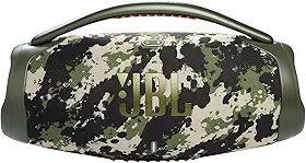 JBL, Caixa de Som, Boombox 3, Bluetooth, À Prova d'água e Poeira - Verde Militar Camuflada