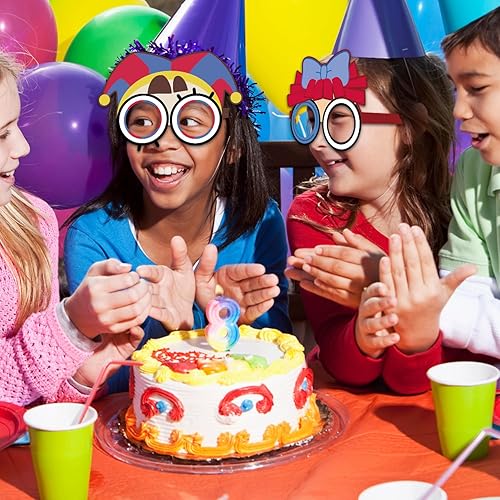 Miniatura 5 de 12 máscaras de papel para fiestas, gafas de fiesta de cumpleaños, decoración de cara para niños, accesorios para fotos, máscaras de dibujos animados