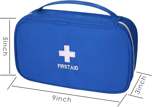 Miniatura 4 de Ellsang Bolsas de primeros auxilios vacías, bolsa de medicina de viaje portátil para camping, senderismo, vehículo, motocicleta, bolsa vacía de