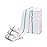 GOLD TEXTILES New Cotton Blend White Restaurant Bar Mops Kitchen Towels (36, Green Stripe)