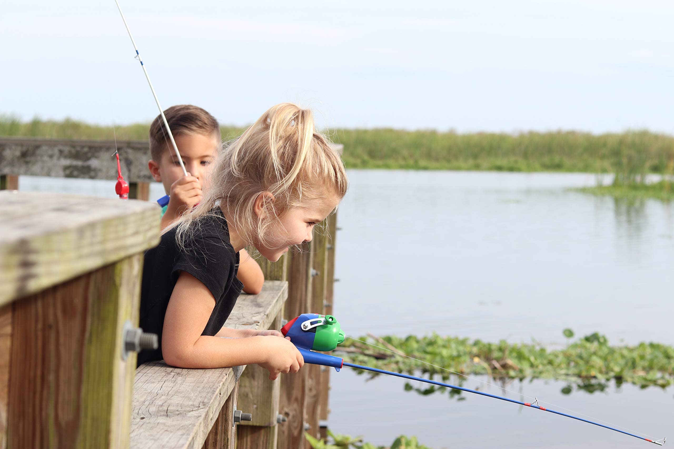Buy Kid Casters Youth 29.5" Fishing Poles Small & Easy to Use