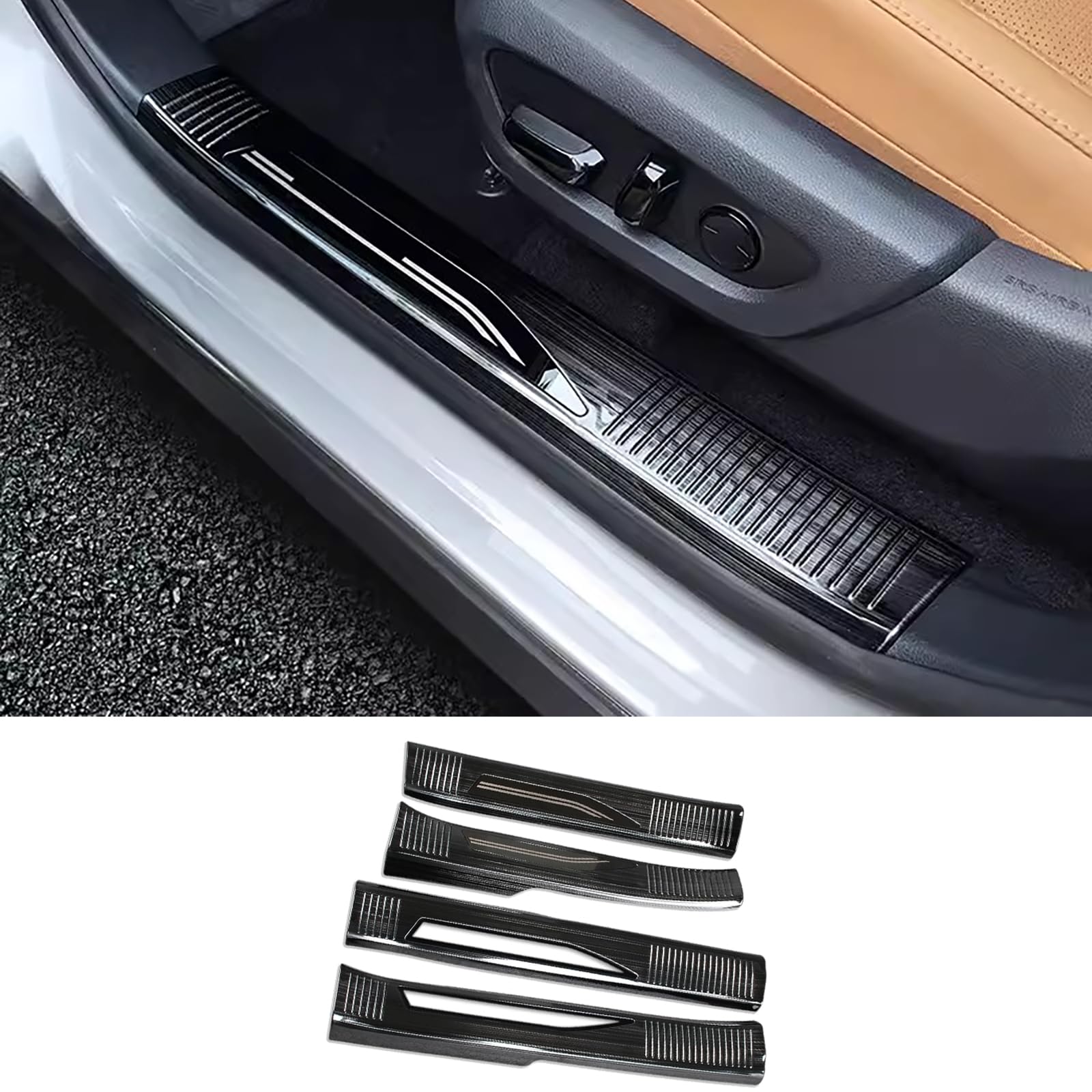 Car Accessories Fit for Lexus New RX RX350 RX350h RX500h F Sport 2023-2026 Inside Door Sill Scuff Plate