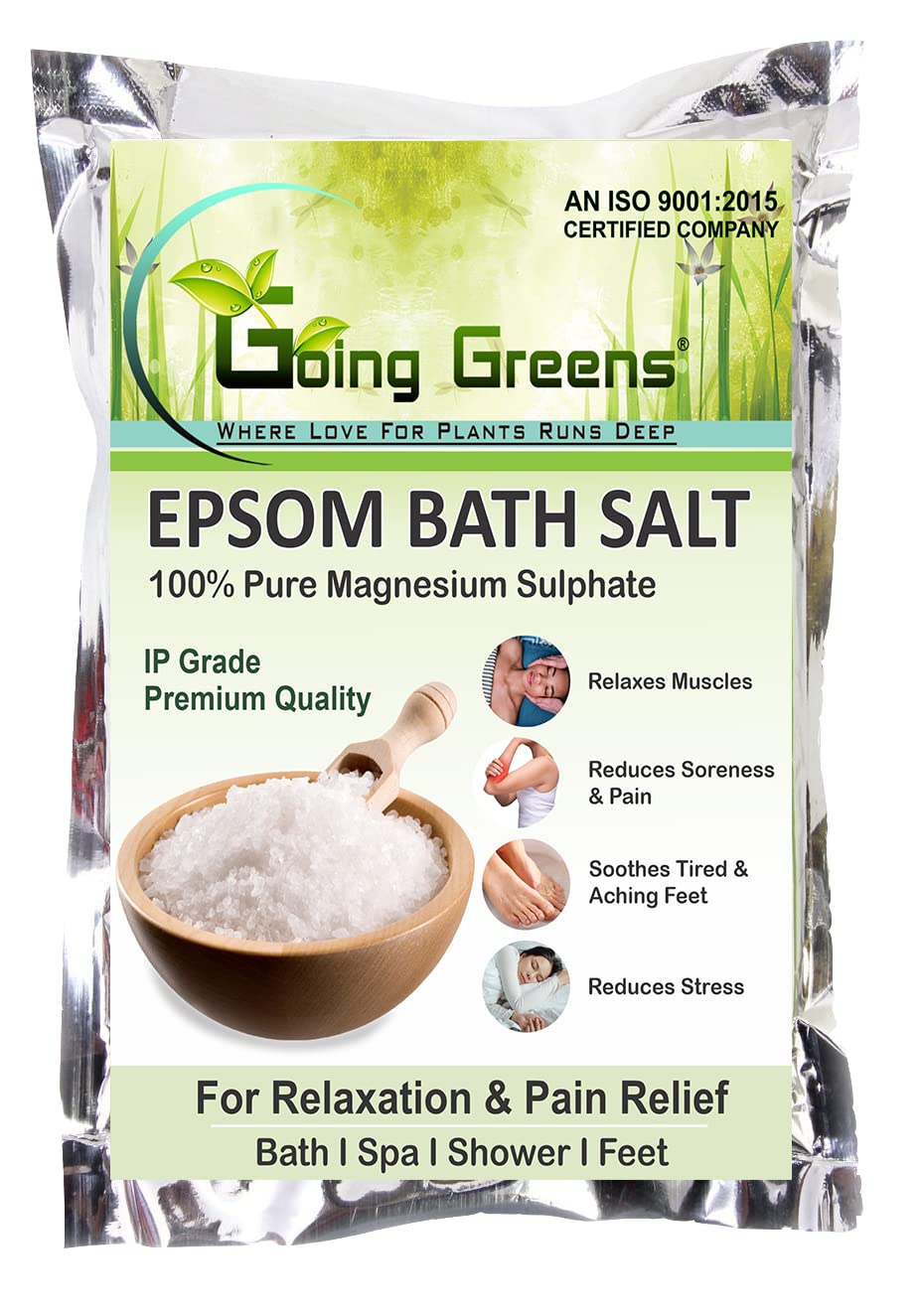 Epsom Salt (Magnesium Sulphate) For Muscle Relaxation & Relief, Relives Aches & Pain 250 gms