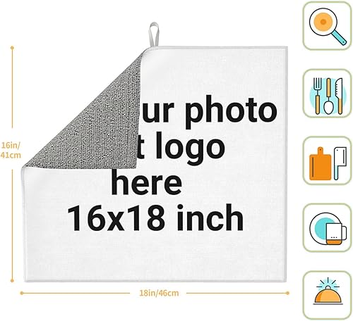 Miniatura 3 de Modifique la estera del secado del plato para el mostrador de la cocina, esteras ultra absorbentes del escurridor de platos de la microfibra 16 x 18